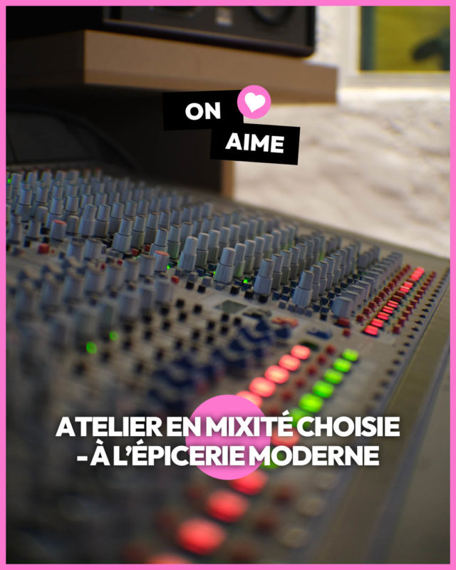 [ON AIME] 🩷 Retrouve Céline Frezza, notre ingénieure du son lors de l'atelier en non mixité choisie à l'L'Épicerie Moderne / salle musiques actuelles les 24 & 25 mai ! 👀

Deux jours pour apprivoiser les techniques d'enregistrement et de mixage, sans pression ! 

Prêt.e à découvrir les étapes clés du processus de la prise de son à la création du mix final ? 😎

🤝 @lescanut.es

Infos & billetterie 👉 lien en bio

#JarringEffects #LesCanutes #LepicerieModerne #Atelier #Mix #Création #NonMixitéChoisie